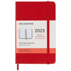 Ежедневник Moleskine CLASSIC Pocket А5 датированный 200 л в линейку красный