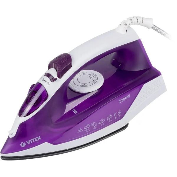 Утюг Vitek VТ-8308 2200 Вт фиолетовый/белый